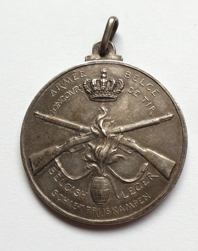 Belgien Armee Medaille --Für gutes Schiessen-- Medaille de Schietprijskampen - Picture 3 of 4