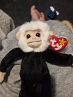 Ty Beanie Babies Original Retired Mooch the Monkey 1998 Plush Stuffed Animal Toy