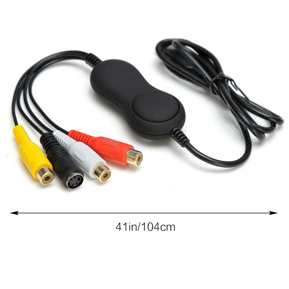 Ezcap158 USB 2.0 Video Capture Card,VHS,V8,Hi8,8MM,Old Videotape,Camcorder to PC - Image 2 of 4