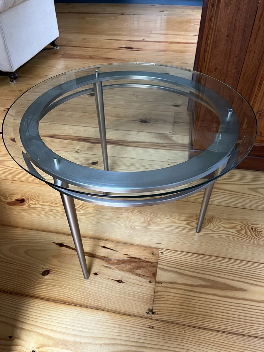 Glass dining table used sale