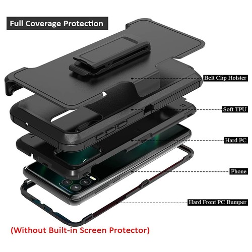 For Apple iPhone 16 Pro Max Shockproof Hybrid TPU Swivel Clip Holster Case Cover - 第 7/10 張圖片
