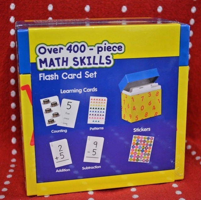 400 Piece Math Skills Flash Card Set by Learning Playground for sale