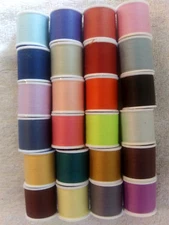 24 Coats & Clark All Purpose Thread~135 Yd ea~Polyester~Various Colors~Lot Z
