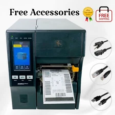 Zebra ZT411 Industrial Thermal Transfer Label Printer Peel Rewind Ethernet USB
