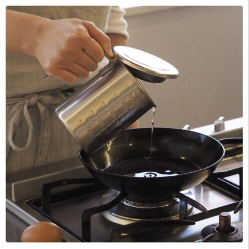 CONTE Compact Oil Pot Kosimasu Small 300ml Strainer Dishwasher Shokunin Tsubame - Picture 6 of 13