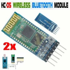 2Pcs HC-05 Wireless Bluetooth RF Transceiver Module  anti-reverse For Arduino