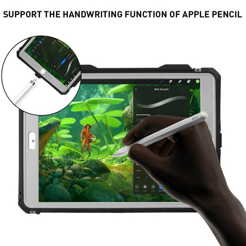 For iPad 10.2" 9th 8th 7th Gen Case Waterproof Shockproof Heavy Duty Stand Cover - Picture 10 of 11