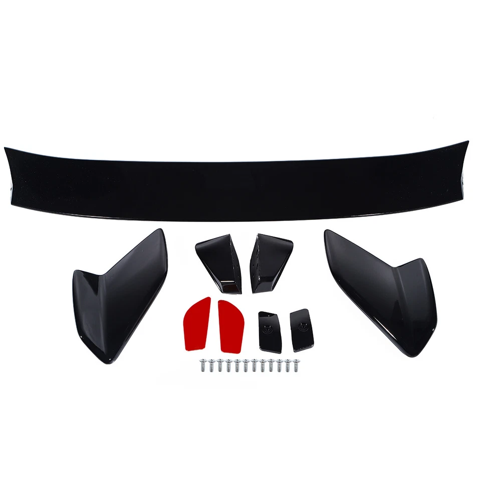 For 2016-2021 Honda Civic Hatchback Type-R Rear Trunk Spoiler Wing Glossy Black Foto 3 de 4