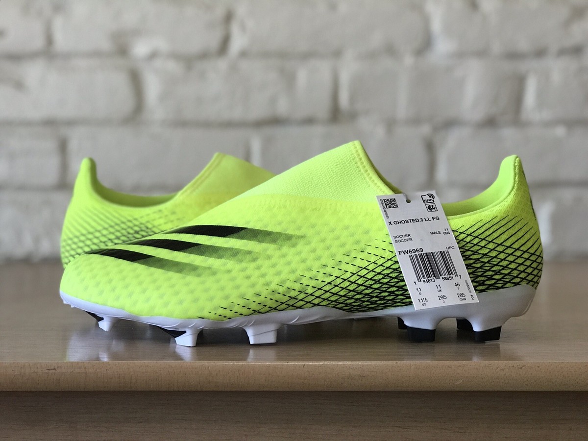 Adidas X Ghosted.3 LL Laceless Firm Ground FG Soccer Cleats Men's