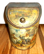 Rare  Counter TOP Store Display Tin Bin AMAZING Graphics - MATADOR BULL GONDOLA