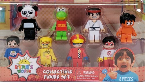 2019 Just PlayRyan's World 8 Piece Collectible Figure Set Pocket Watch Toy  - Picture 2 of 4