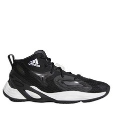 New NWB Mens Adidas Exhibit A Mid Black Basketball Shoes Sneakers‎ Size 12 M Exhibit Select 2.0 Mid Team main image 3