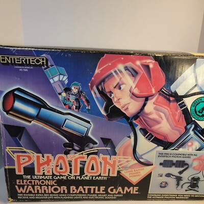 ENTERTECH Lin Toys PHOTON Electronic Warrior Battle Game All Included Green VTG