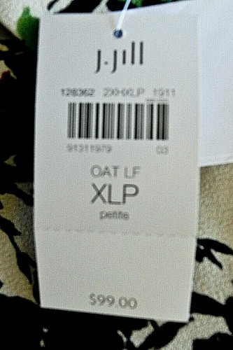 NWT J Jill Sz PXL Relaxed Shirttail LS Open Front Blouse Lt Weight Lavender $99 - Picture 10 of 12
