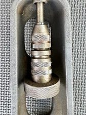 LATHE SQUARE HOLE DRILL ATTACHMENT NO. L8080 69-1 W/ 3/8 INCH SQ DRILL & LATHE