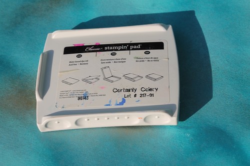 Stampin' Up! Classic water based Ink Linen Pad, Certainly Celery FREE SHIP! - Picture 3 of 3