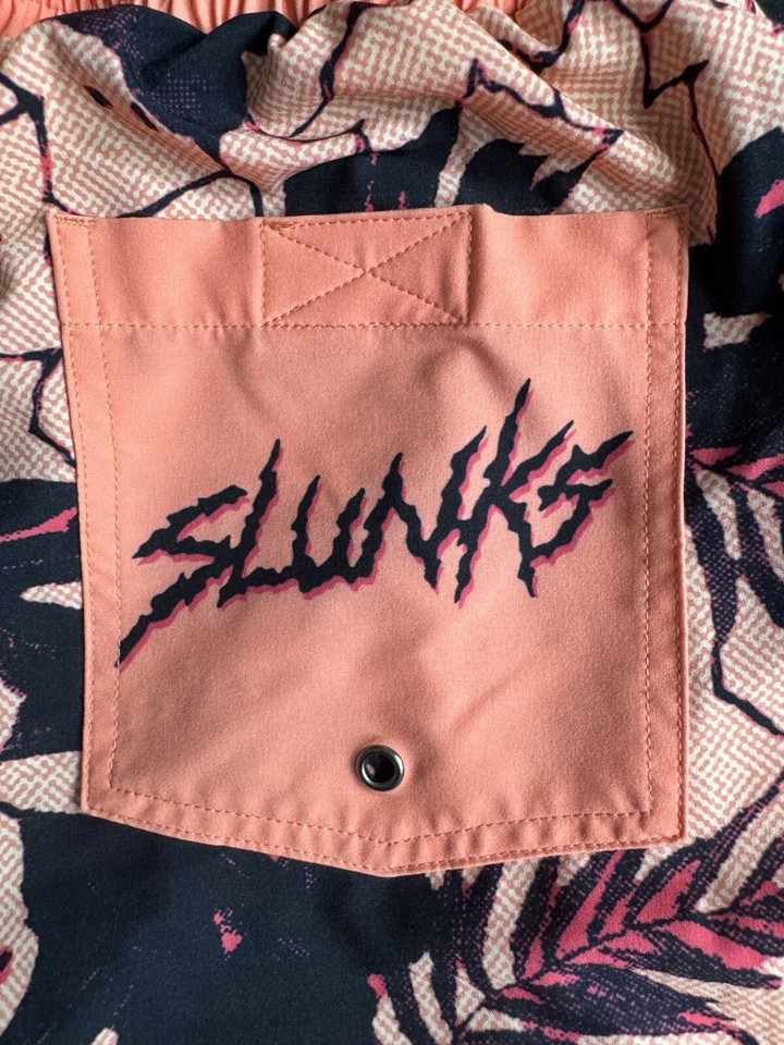 Slunks Volleyball Shorts Size Small Tropical Peach CREAMES eBay