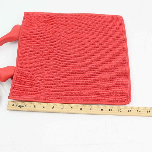 Arron Small Raffia Tote Red Bloomingdale's $245 - Picture 7 of 9
