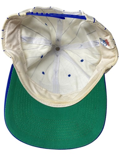 Vintage Trucker Hat Snapback NAPA Pinstripe Its A Brand New Ballgame White Blue - Picture 7 of 9