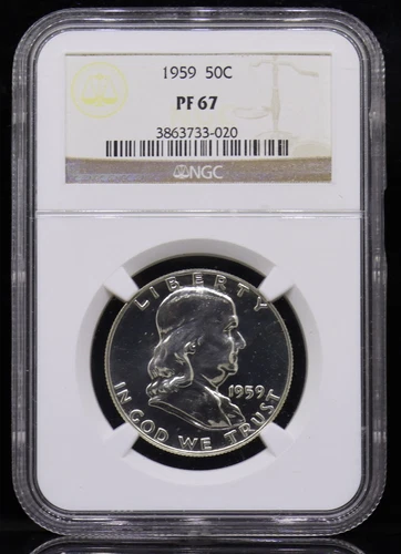 1959 Franklin Half Dollar NGC PF67