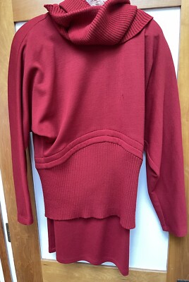 Callaghan Italy 1980s Red Sweater/ Track Sz40 2 Piece - Holiday Perfection