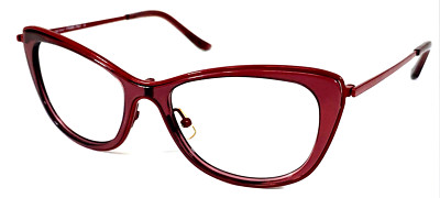 MIYAGI EYEWEAR  FLAIR 1486  COL 5 Italy Dark Ruby Red Eyeglasses Frame 53-18-140