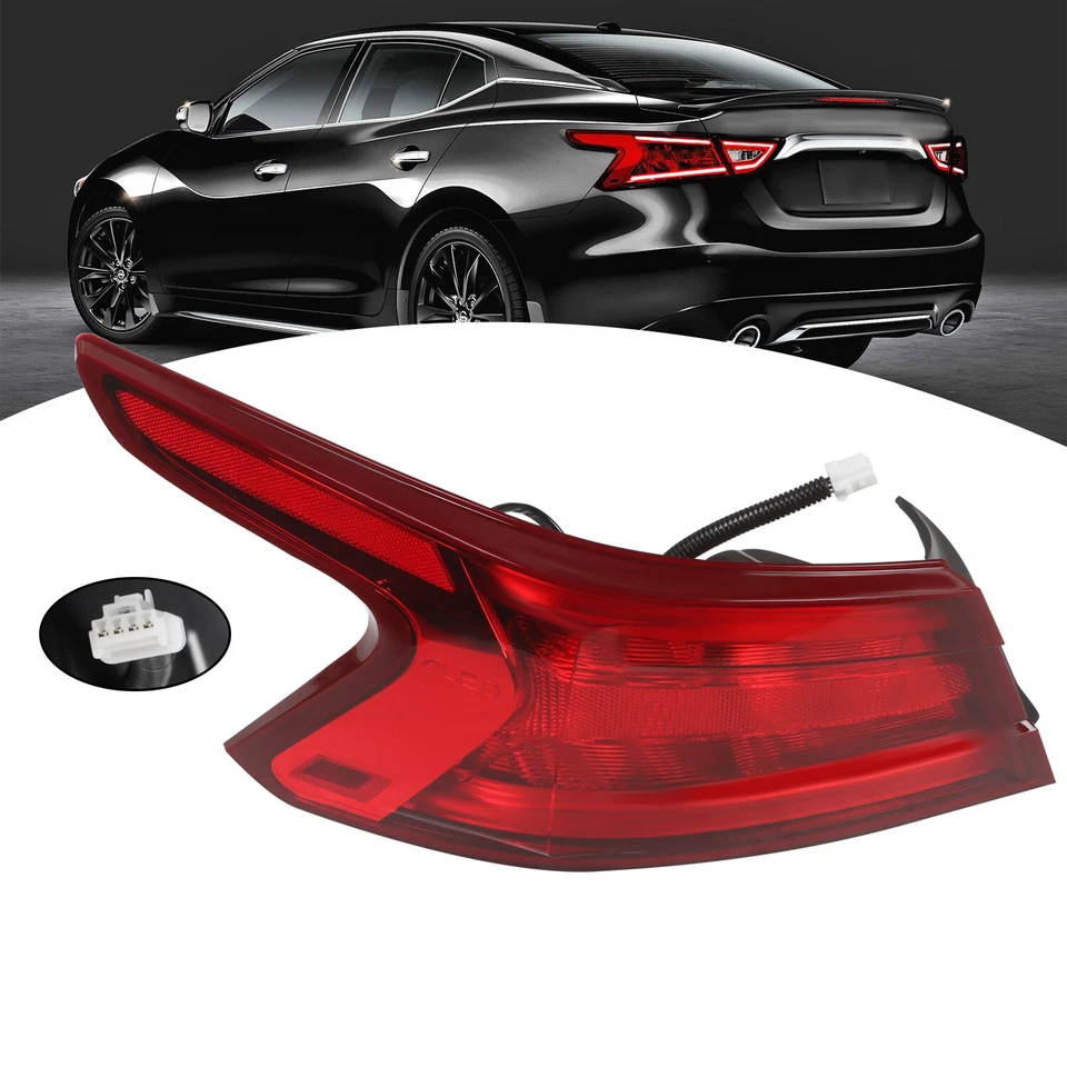 Conjunto de luces traseras traseras del lado del conductor para Nissan Máxima 2016 2017 2018 Foto 4 de 4