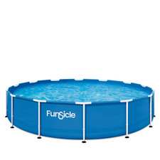 14Ft Adventure above Ground Metal Frame Swimm...