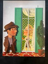 Johnny Eager 9 x 12 MGM Studio Pull-Out 1942 Kapralik art, Robert Taylor, rare!