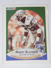 1990 FLEER FOOTBALL UPDATE ROBERT BLACKMON ROOKIE CARD #U-82. rookie card picture