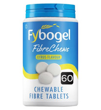 Fybogel 60 Citrus Chewable Fibre / FiberSol 2 Tablets For Constipation Laxative