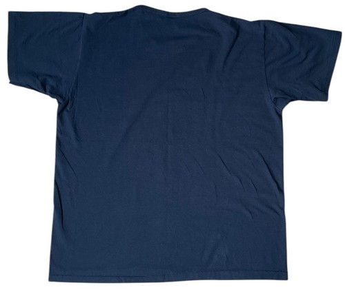 Vintage Single Stitch T Shirt XL 80er 90er Floral Art Grafik Blau Herren Indie - Bild 2 von 7