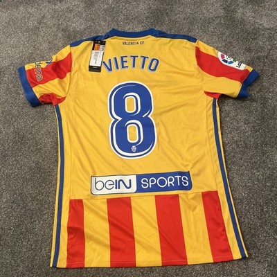 Adidas Valencia 2017-2018 Herren Auswärts Fußballtrikot Small Vietto 8 neu mit Etikett