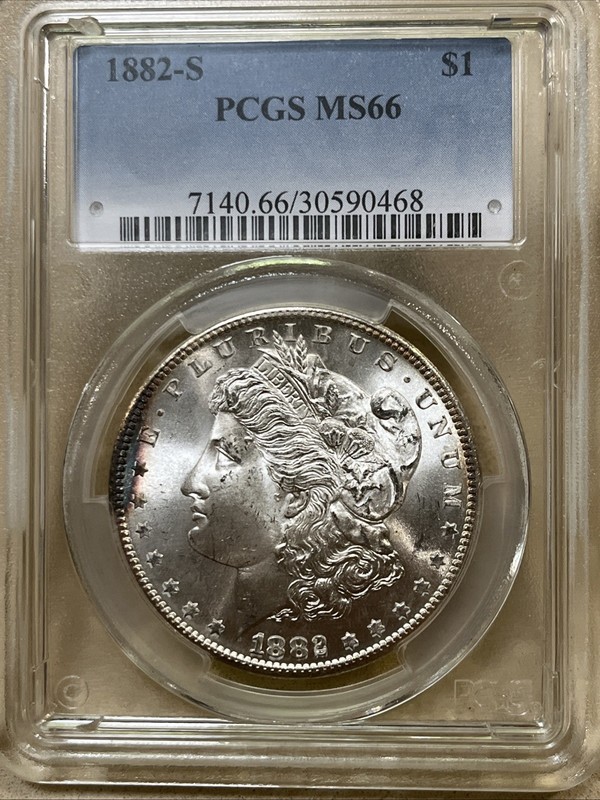 1882-S Morgan Silver Dollar - PCGS MS 66