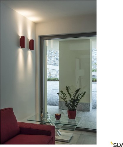 SLV Wall Lights - PLASTRA Uplight and Downlight for G9 Halogen Bulbs - Paintabl - Picture 4 of 10