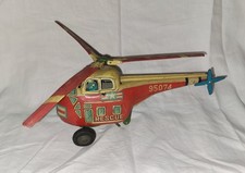 Antique Old Collectible Wind Up Tin Toy Helicopter SAN Made In Japan