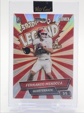 FERNANDO MENDOZA 2025 WILD CARD ALUMINATION RED COMIX ROOKIE RC /5 Q5033
