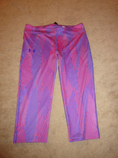 Under Armour size YXL Heat Gear Armour Printed Legging Capri NEW w/ Tags