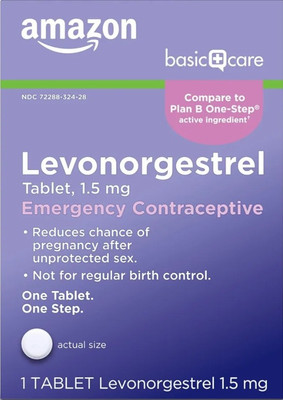 Amazon Basic Care 1.5 mg   Emergency Contraseptive Tablet,.     ............176