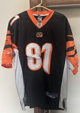 NFL Reebok Terrell Owens Cincinnati Bengals XL On Field Jersey Black Home 