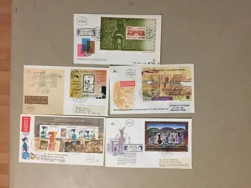 Five israel registered fdc with SS