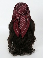 Multicolor Paisley Silky Square Bandana Head Wrap Scarf One Size