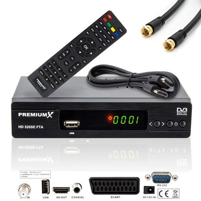 FullHD Digitaler TV SAT Receiver HDMI SCART USB HDTV DVB-S2 Satelliten Empfänger