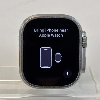 GPS Only Apple Watch Ultra 49MM Titanium Ceramic MRF63LL/A Face