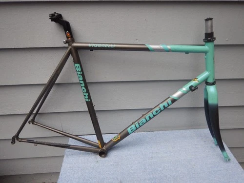 Bianchi Vigorelli Road Racing Bike Frameset Reynolds 631 w/Extras Celeste Green