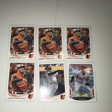 Topps/Bowman Manny Machado Baltimore Orioles Rookie Card Lot 2013 (6 Cards)