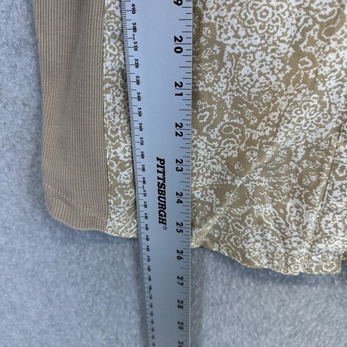 Camicia donna Basic Editions bottoni rotolo linguetta manica marrone marrone marrone paisley media - Foto 5 di 11