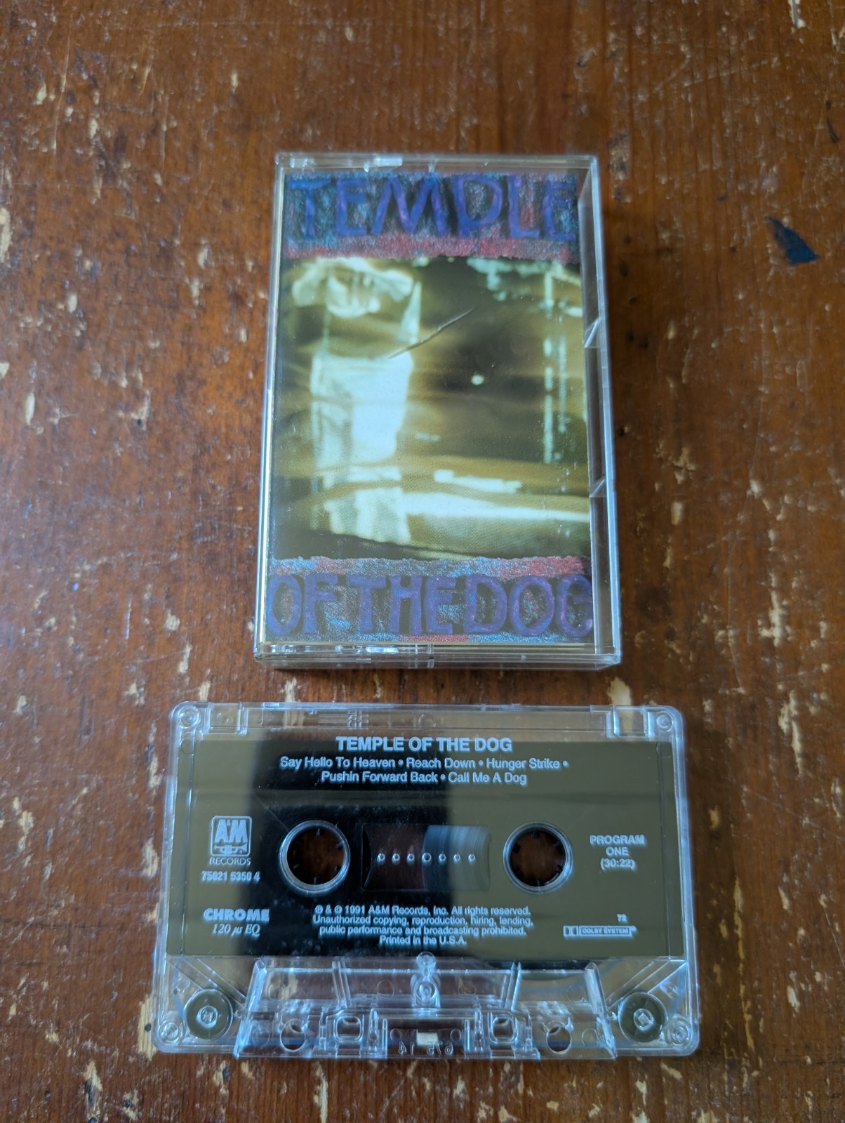 Temple of the Dog Self Titled 1991 Cassette Tape Original A&M Grunge Music
