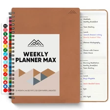 2025 Planner. 8.5" x 11" Spiral-Bound Weekly, Monthly and Daily Planner - Org...