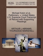 Michael Kokin Et Al., Petitioners, V. United States U.S. Supreme Court Transcrip